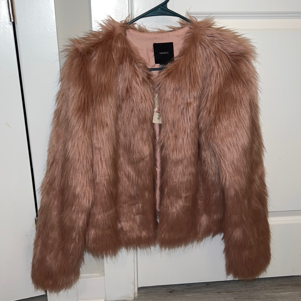 Forever 21 faux fur jacket